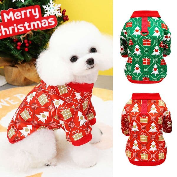 Christmas Dog Santa New Year Puppy Costume Party T-shirt Clothing for Small Medium Dogs Chihuahua Pet Clothes
