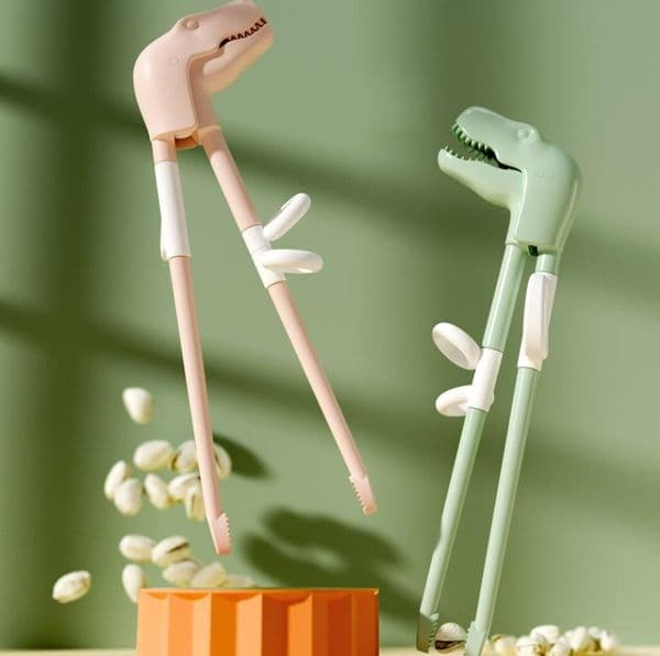 Cartoon Dinosaur Learning Training Chopsticks Kids Training Helper Portable Children Tableware Detachable ni252