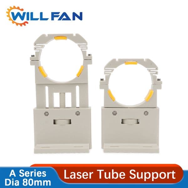 Will Fan A series Co2 Laser Tube Holder Support Dia80mm Flexible Plastic Mount For 80w-180w Glass Tube Laser Cutting Machine