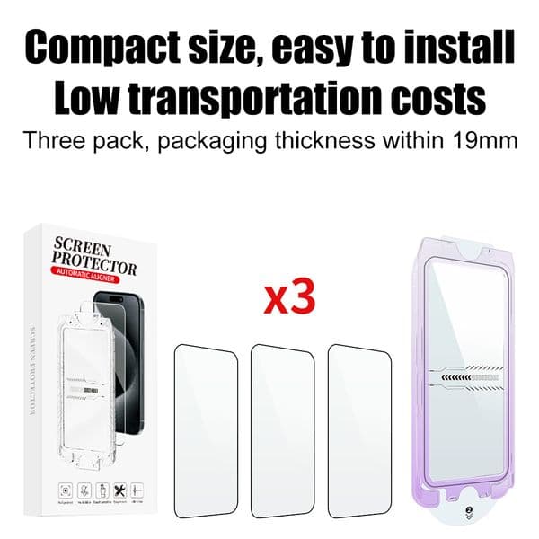 Manufacturer customized tempered film for iPhone 16 Pro, Apple 16 phone, anti peeping tempered film, instant sticker box