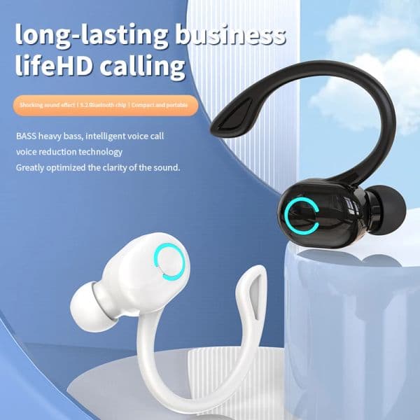 TWS Wireless Earphones Sport Headphones Bluetooth 5.2 Earbuds Handsfree Headset With Mic