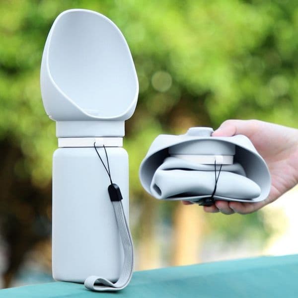 550ml Folding Pet Outdoor Walking Drink Cup Portable Travel Water Bottle Puppy Cats Dogs Drinking Water Dispenser Dog Bowl Feeder Supplies