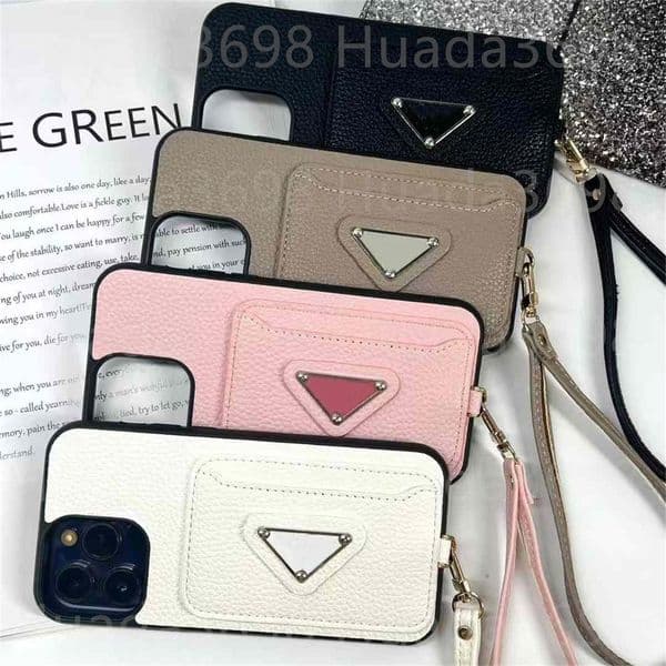 Fashion Leather Phone Case Designer iPhone Case for Apple iPhone 16 15 Pro Max 14 Plus 13 12 11 pro max Samsung s24 Ultra s23 s22 Case Luxury Card Slot Mobile Cover