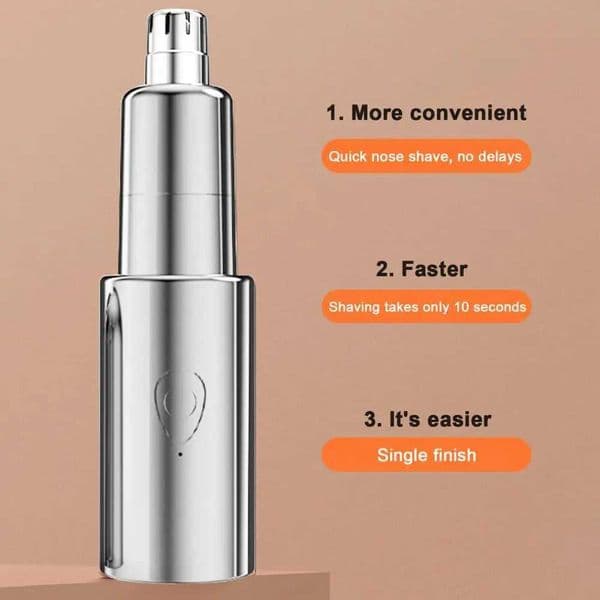 Blade Head Trimmer Painless Dual Edge Nose Hair Trimmer Travel-size Rechargeable Waterproof Effortless Men Women GroomingXJ241024