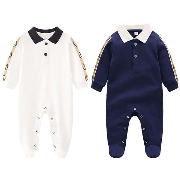 Baby Infant Rompers Designers Clothes Newborn Jumpsuit Long Sleeve Cotton Pajamas 0-24 Months Rompers Designers Clothing