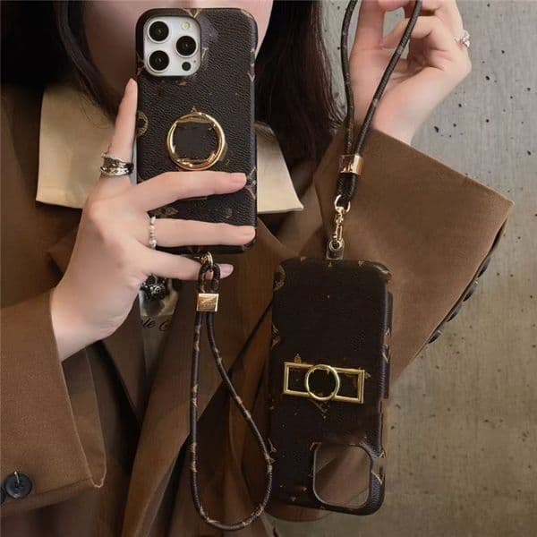 For iphone 16 Pro Max Cases Leather Phone Case Designer iPhone Case Apple iPhone 14 Pro Max 14plus 15promax 15 14 13promax 12 Case Brand Crossbody Women Mobile Cover