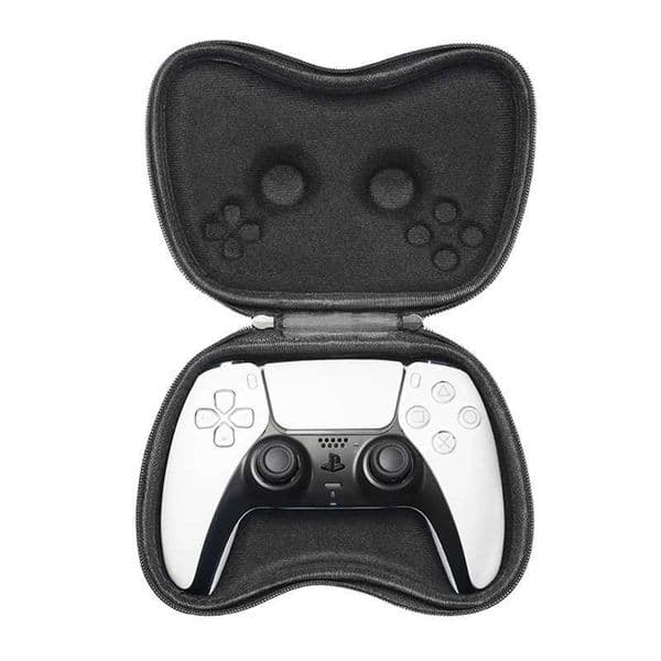 Portable PS5 Game Controller Storage Bag Hard EVA Carrying Case with Handle Strap Dustproof for 5 Gamepad BoxXJ241030
