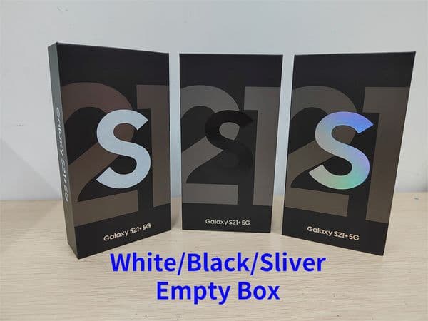 Silver/Black/White S21+ S22+ S23 S24 S25 5G Empty Retail Box Packing box for Samsung Galaxy Plus Phone Box Package