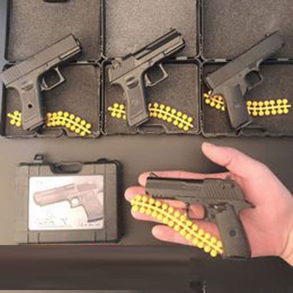 MINI Alloy Pistol Desert Eagle Colt Toy Gun Model Shoot Soft Bullet For Adults Collection Kids Gifts dh4402004-JY