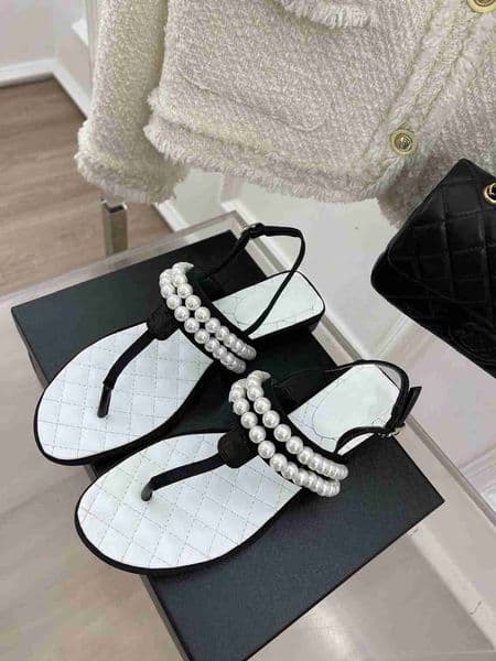 Designer luxury sandals ballet flats women single shoe mules slippers sandal genuine leather lambskin casual shoes flip flops size 35-41 camellia