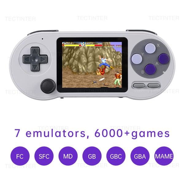 Portable Game Players SF2000 3 inch IPS Screen Handheld Console Mini Player Built in 6000 Games Retro AV Output 230731