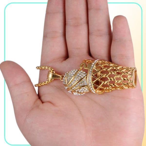 BC GoldSilver Plated BBOY Bling Necklace 23 James Number Crystal basketball Pendant for Men Jewelry