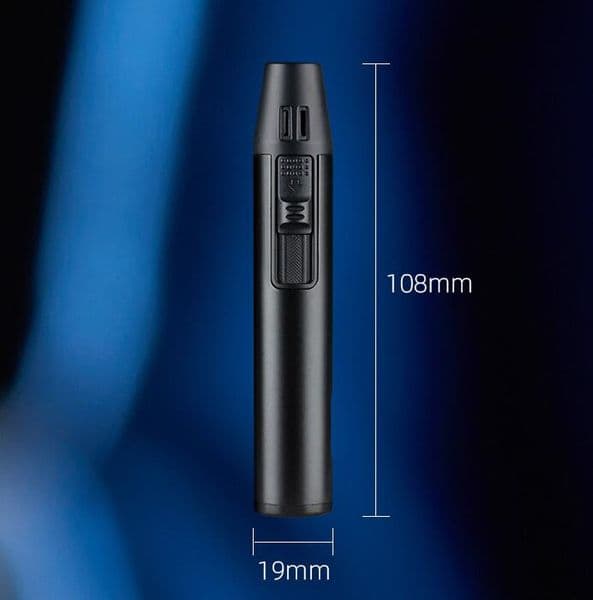 Latest Pen Style Colorful Torch Jet Lighter 5 Colors Metal Inflatable No No Gas Cigar Butane Windproof Lighters Smoking Tool Accessories