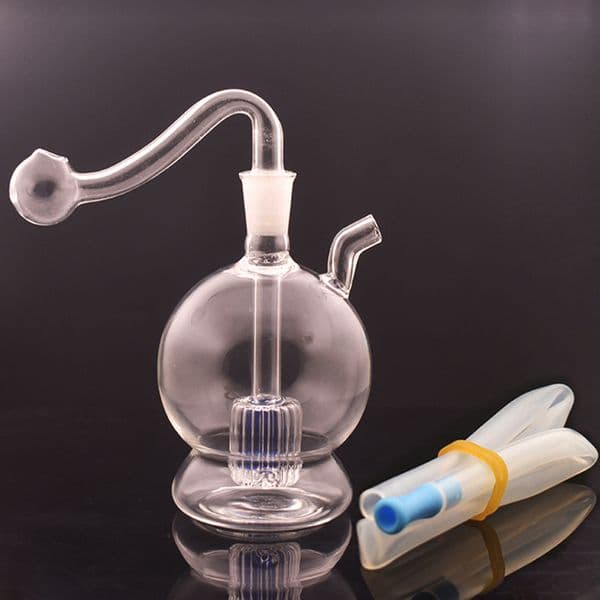 Mobius Matrix Glass Bongs Oil Burner Pipe 10mm Female Globe Orb Bubbler Smoking Water Pipe Hookahs with 10mm Male Banger Oil Nail and Smoking Accessories