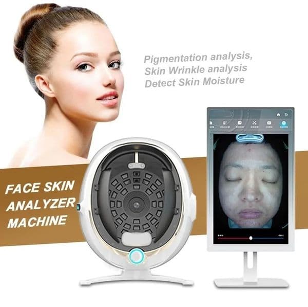3D Magic f Mirror AI Facial Skin Analyzer Machine Skin Tester Face Analysis Management System Scanner With 21.5 Inches Screen