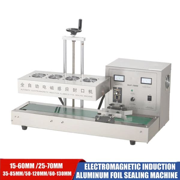 Desktop Electromagnetic Induction Aluminum Foil Sealing Machine For Glass Bottle Plastic Bottle Continuous Induction Sealer