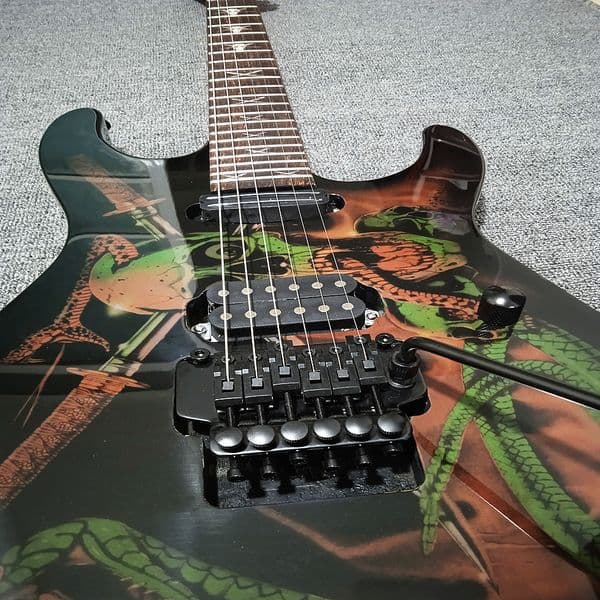 Electric guitar 6-strings customize gutars skulls & Snakes George Lynch Signature Floyd Rose Tremolo Bridge