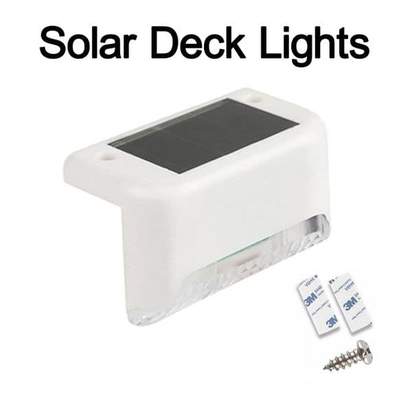 Solar Wall Lights Waterproof LED Solar Step Light Powered Fence Post Lamp for Outdoor Pathway Yard Patio Stairs and Fences crestech