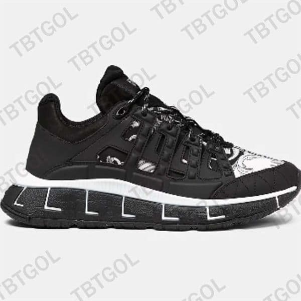 Designer Shoes Mens Trigreca Sneakers Women Platform Shoes Lateral Greca Print Lace Up Leather Runner Trainer Brand Fashion Outdoor Casual Shoes With Box NO