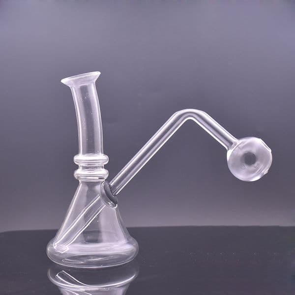 High Quality Glass Beaker Bong with 30mm Oil Bowl Oil Burner Pipe Thick Clear Recycler Smoking Water Pipe Straight Type for Smoking Cheapest Price