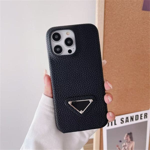 Designer Fashion Phone Cases For iPhone 18 17 16 15 14 Pro Max 15Pro 15ProMax 14Plus 13 11 12 13pro 13promax X XS XR XSMAX Case P Litchi Pattern Skin PU Leather Coves