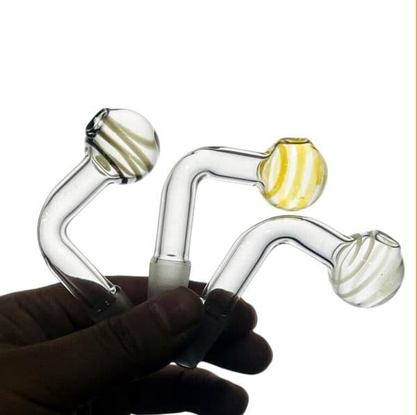 Thick Oil Burner pipe 10 14 18 m/f glass smoking pipes mixed oint For Water Pipes Bong bowl