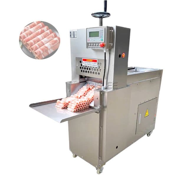 Automatic Electric Meat Slicer Mutton Roll Grinder Food Mincer Knife Beef Lamb Cutting Machine