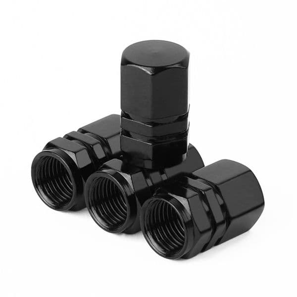 4PCS Colorful Car Moto Bicycle Tire Air Valve Caps Dust Cove Square Universal Aluminum alloy Wheel Air Dust Caps Auto Parts