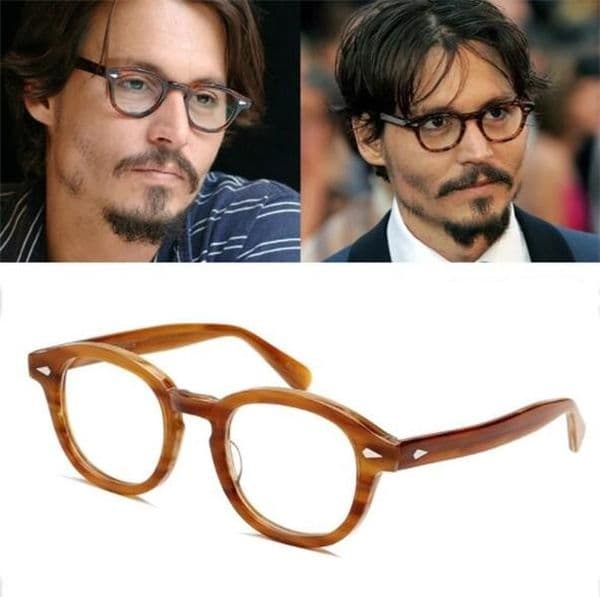 Top Quality Vintage Round Sunglasses Frames, Johnny Depp Style Designer LEMTOSH Eyeglasses, Transparent Computer Glasses for Men