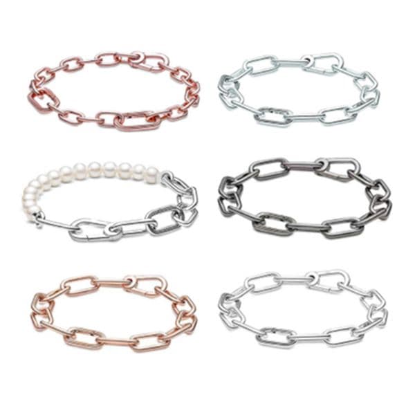 Sterling Sier ME Collection Winter Me Link Chain Bracelet Jewelry Beaded Charm Christmas Gift