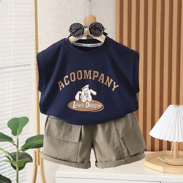 Kids Baby Clothing Children Infant Girls Cotton Clothes Short Sleeve Suit T-Shirt Shorts Toddler Girl Spring Clothes
