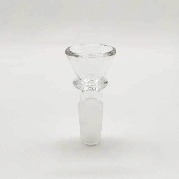 DPGB045 14mm male clear one big hole hole diameter 5mm glass smoking accessories slide bowl