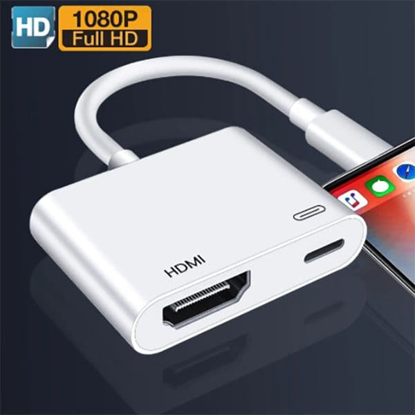 4K 1080P for iPhone to HDMI compatible VGA AUDIO Adapter For Apple ipad to Projector Monitor digital AV Adapter Converter