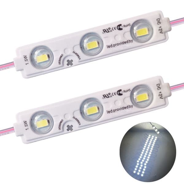 LED Storefront Lights 3-LED Module Light White 5730SMD LED Window Light Super Bright Waterproof Strip Lights for Store Decor Letter Signs crestech