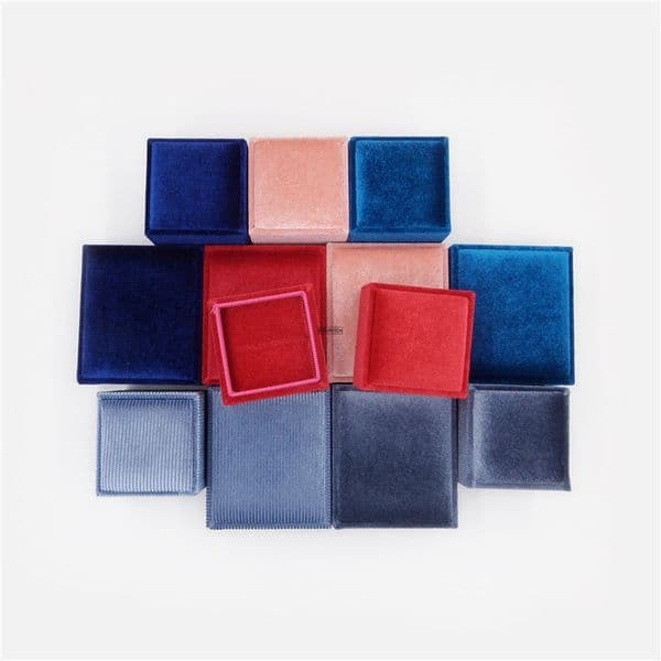 50pcs Jewelry Organizer Display Travel Jewelry Case Boxes Portable Jewelry Box Velvet Jewelers