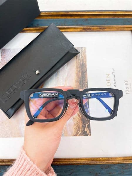Designer Kuboraum cool sunglasses Super high quality luxury kuboraum spectacle frame N4 optical can be matched with men's and women's high-quality goods original box