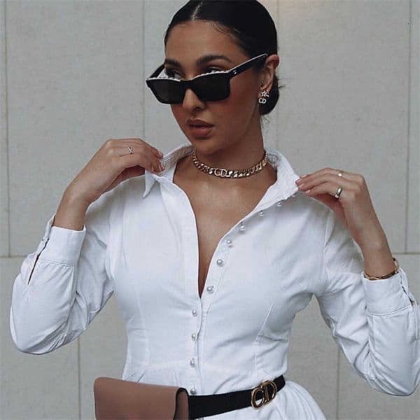 Fashion designer brand cool sunglasses luxury Super high quality double C ch5417 star net red same letter Frame small female with logo box