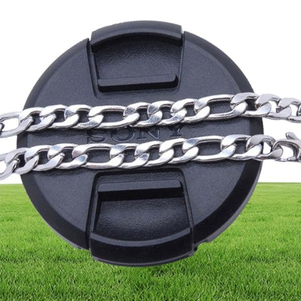 6mm Figaro Chain Men Jewelry 100 Stainless Steel Necklace for Man 1836 Inches