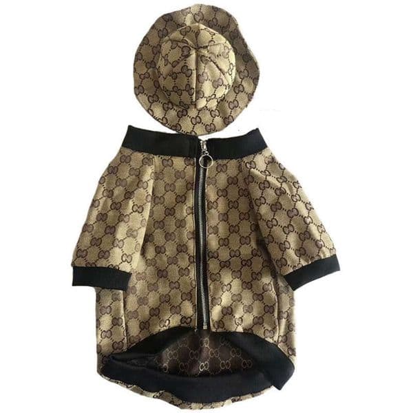 Dog Clothes Warm Designer Dog Apparel Classic Letter Pattern luxury Dog Jacket Warm Puppy Hoodie for Cold Weather Soft Comfortable Pet Coats for Small Dogs Khaki A752