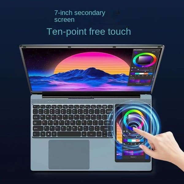 small 7inch dualscreen laptop ultrathin business office online class bingewatching essential artifact lightweight hd highend