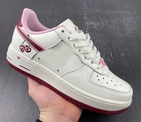 Shoes Designer Low 1 One 07 Valentines Day Fd4616-161 Sports Sneakers Trainers Sail Red Pink Original