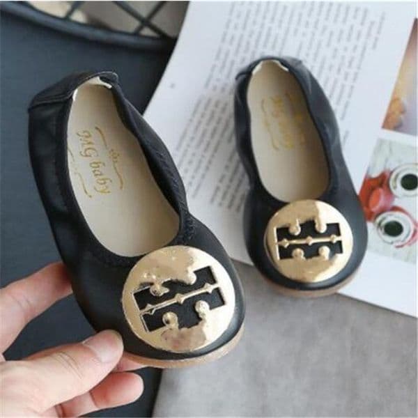 New Children Shoes PU Leather Girl Princess Sneakers Kids Loafers Soft Bottom Toddler Baby Casual Shoe
