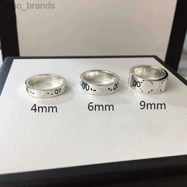 Designer Ring Rings Men's and Women's Skull ring Head Platinum Plated Silver Titanium Steel Letter G Classic Fashion Luxury Jewelry Does Not Fading Hypoallergenic