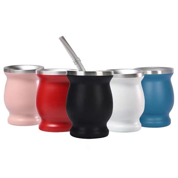 8OZ Argentina Mate Cup 304 Stainless Steel Water Cup