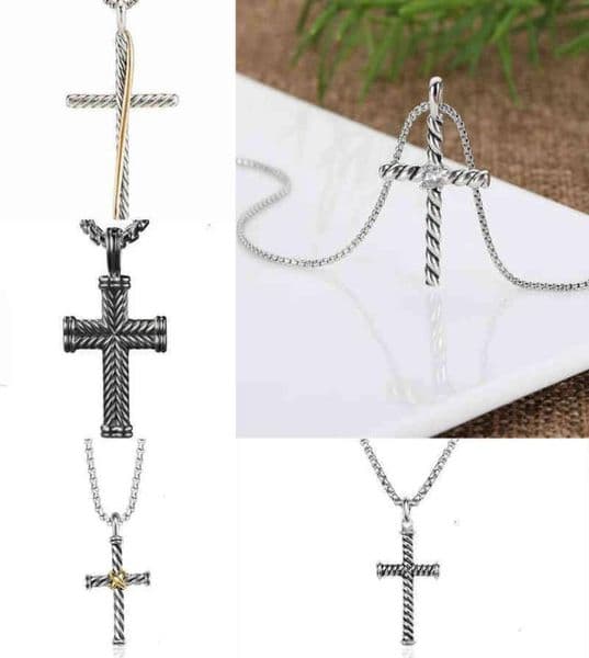 Chain Necklace Sliver Dy High Quality Diamond Necklaces Women Designer Luxury Amulet Pendants Brand Retro Classic Couple designer jewellery cjewelers