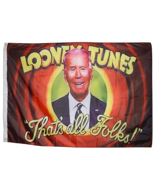 Looney Tunes That039s All Folk Biden 3X5FT Flags Outdoor 150x90cm Banners 100D Polyester High Quality Vivid Color With Two Bras