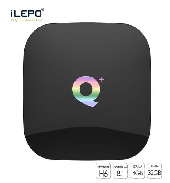 Q Plus Android 81 TV Box H6 Quad Core 4GB 32GB Smart Boxes Support 24G Wifi Better Than TX3 X96