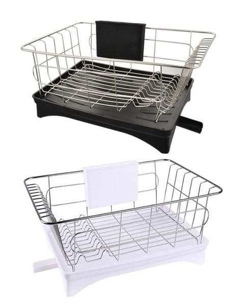 1PCs Multifunctional Stainless Steel Dish Rack Plates Bowl Cup Drying Storage Rack Organizer Kitchen Organizer Storage Racks T2004