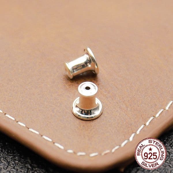 E61 S925 Pure Silver Ear Studs Earplugs Fashion Personalized Punk Style Circle Original Cross Horseshoe Letter Shape Gift for Lovers