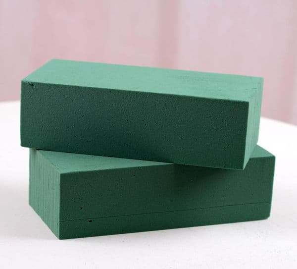 10Pcs Floral Blocks Brick Flower Holder Florist Flower Styro Green Bricks applied Dry or Wet for Artificial Flowers Q1126